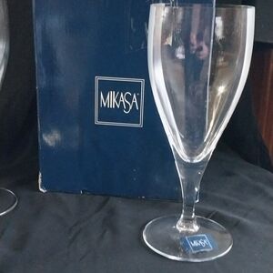 Mikasa Crystal Goblet Set Of 4